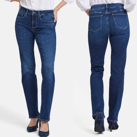 NYDJ Women’s Marilyn Straight Leg Jeans With Lift Tuck Technology, Classic Fit